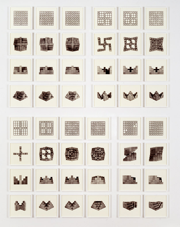 001 Mel Bochner Photographs and 12 Diagrams gelatin silver prints 185 x 140 cm 1966